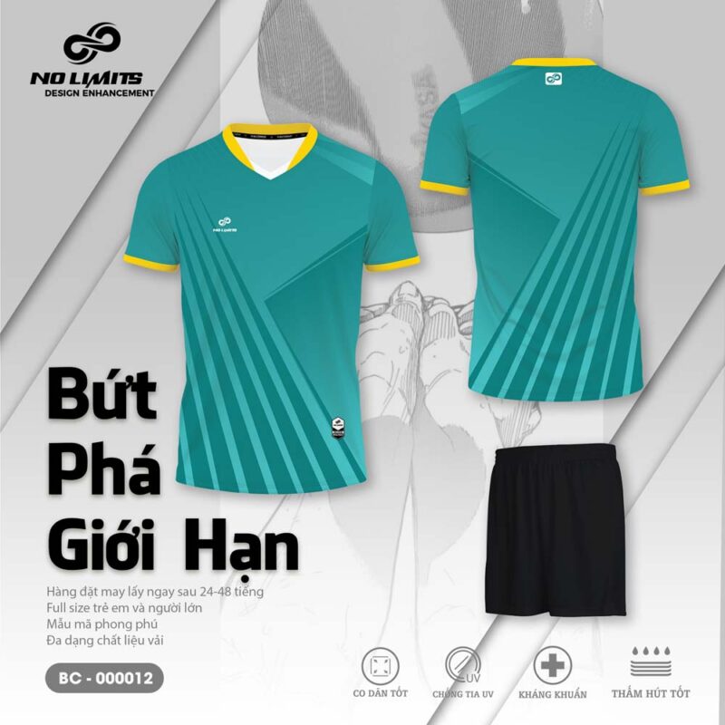 Bộ Quần Áo Bóng Chuyền BC - 000012 Màu Xanh