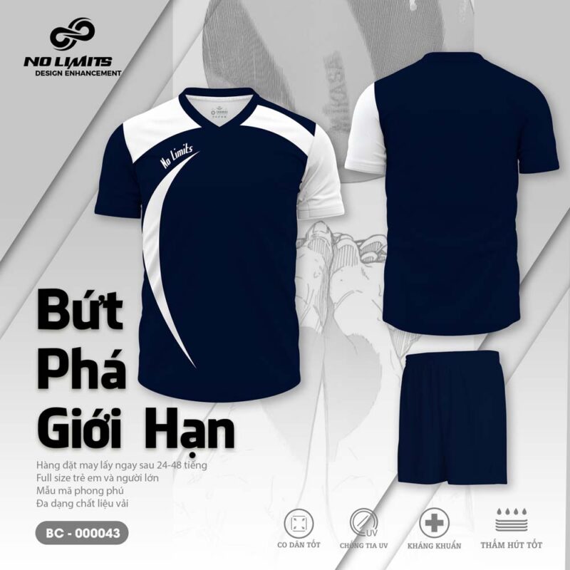 Bộ Quần Áo Bóng Chuyền Nam/Nữ BC - 000043 - Màu Tím Than