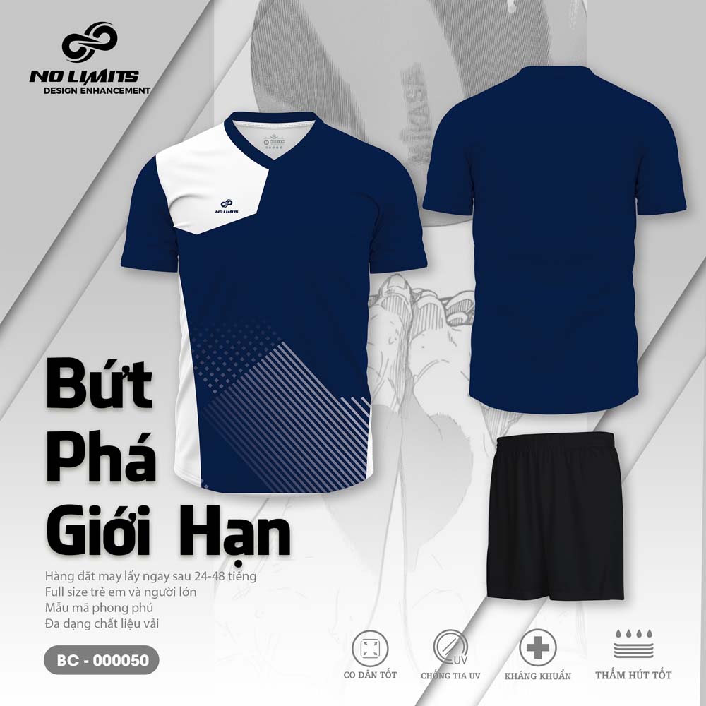 Bộ Quần Áo Bóng Chuyền Nam/Nữ BC - 00050 - Màu Tím Than