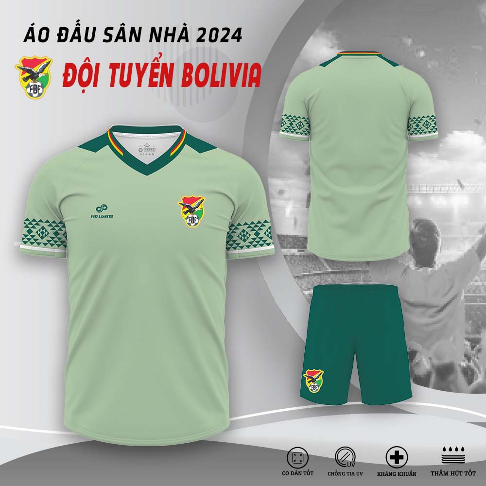 Áo Đấu Sân Nhà Đội Tuyển Bolivia 2024 Màu Xanh