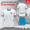 Áo Đấu Sân Khách Đội Tuyển Czech 2024 - Màu Trắng Xanh