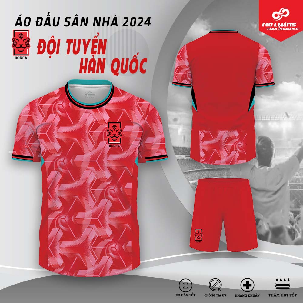 Áo Đấu Đội Tuyển Hàn Quốc 2024 - Màu Đỏ