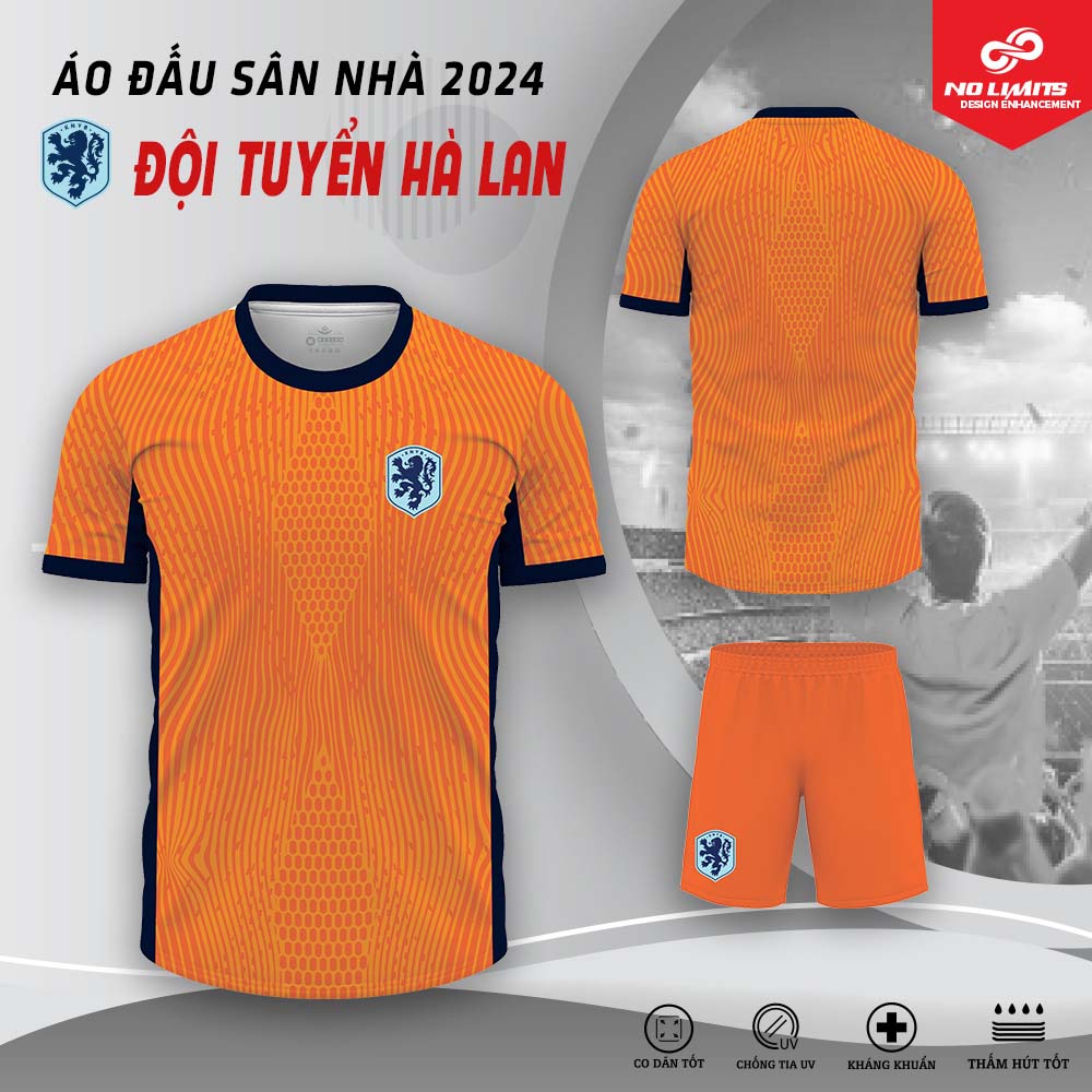 Áo Đấu Sân Nhà Đội Tuyển Hà Lan 2024 – Màu Cam