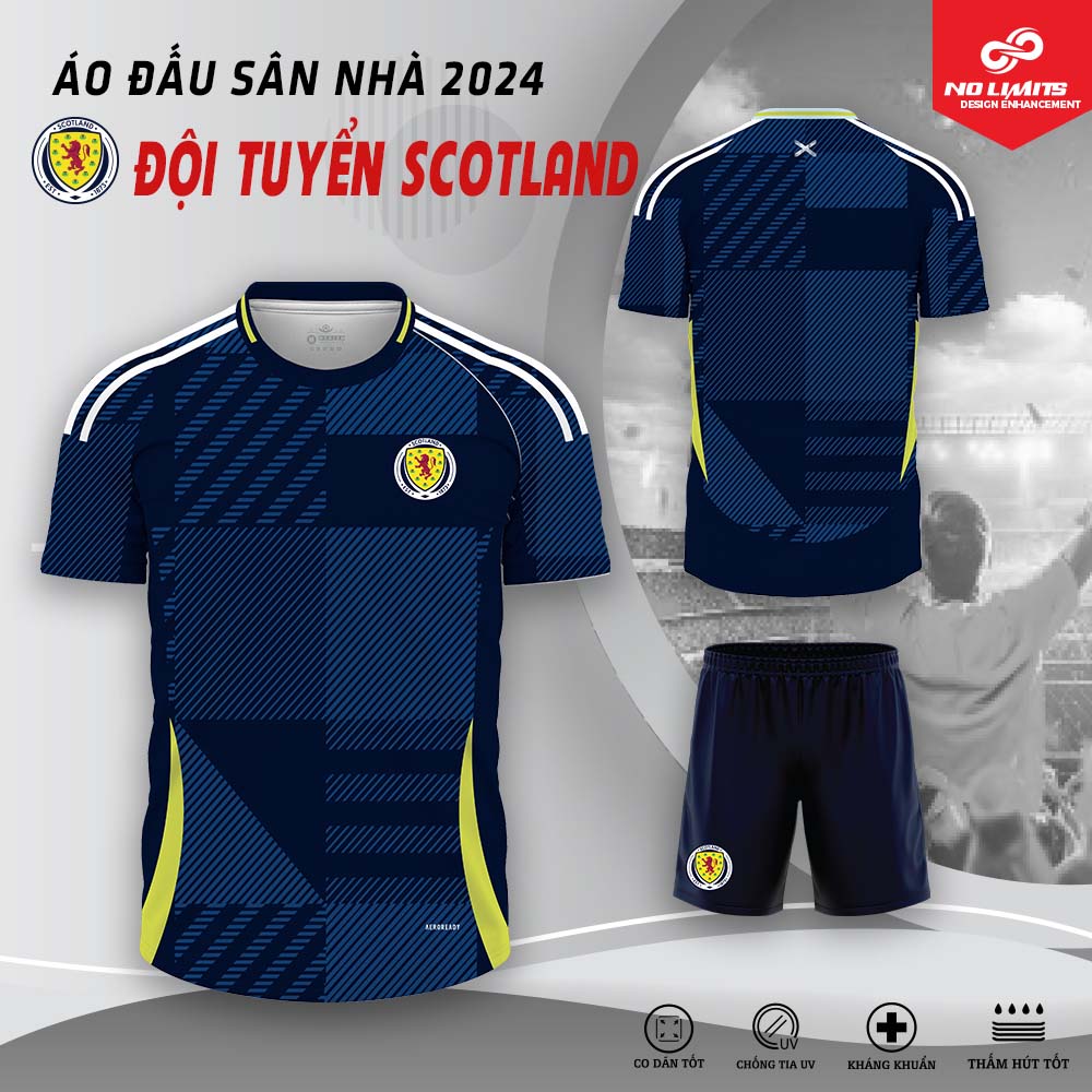 Áo Đấu Sân Nhà Đội Tuyển Scotland 2024 - Màu Tím Than