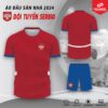 Áo Đấu Sân Nhà Đội Tuyển Serbia 2024 - Màu Đỏ Đậm