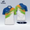 Áo Polo Thiết Kế PL - 33- Màu Xanh Bích Trắng