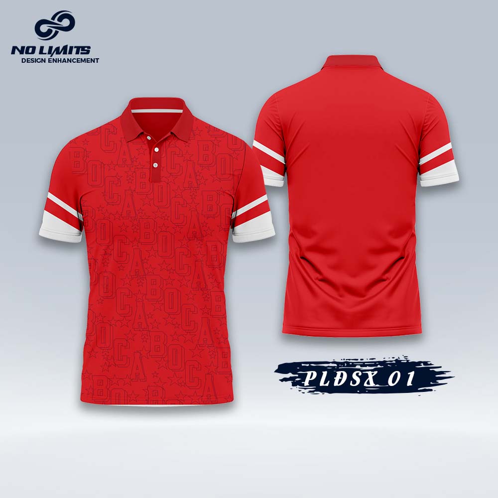 Áo Polo Thiết Kế PLĐSX 01 - Màu Đỏ