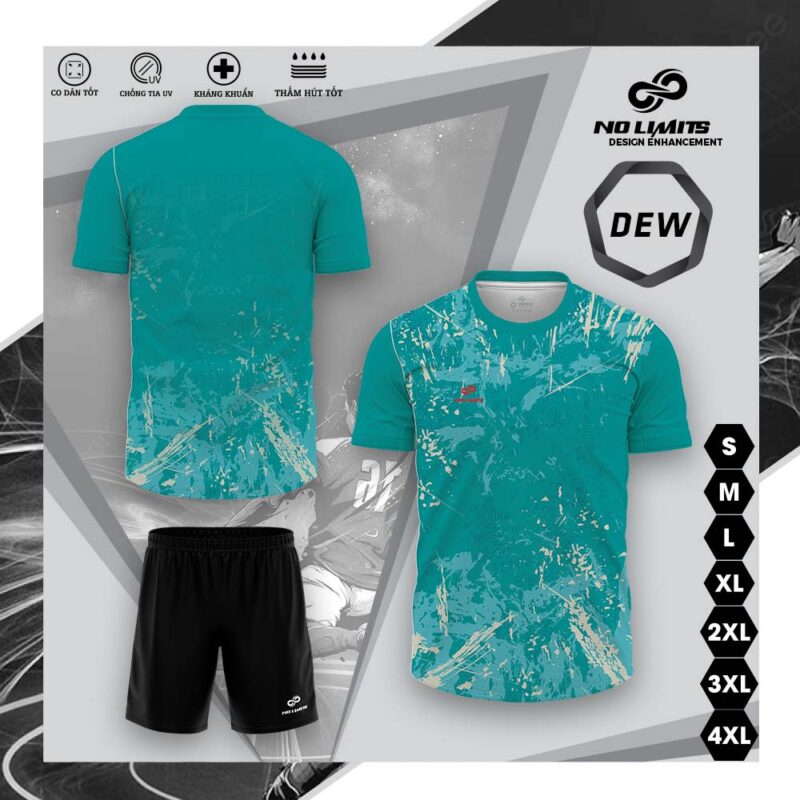 Mẫu Áo Đấu DEW - Màu Xanh Real - 24/25