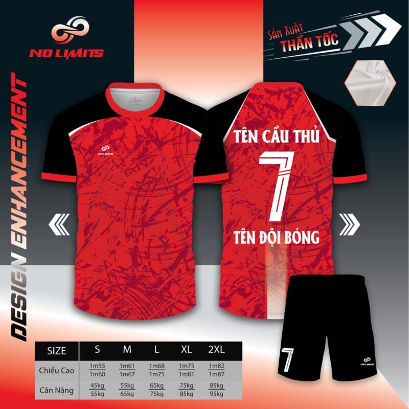 Mẫu Áo Đấu ENO - Màu Đỏ - 24/25