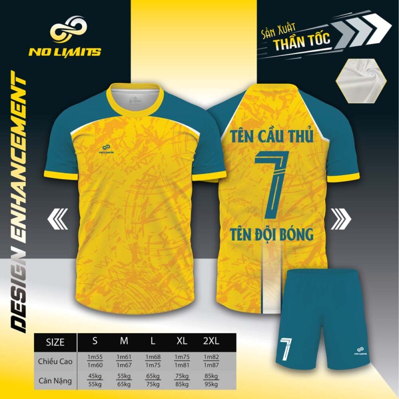 Mẫu Áo Đấu ENO - Màu Vàng- 24/25