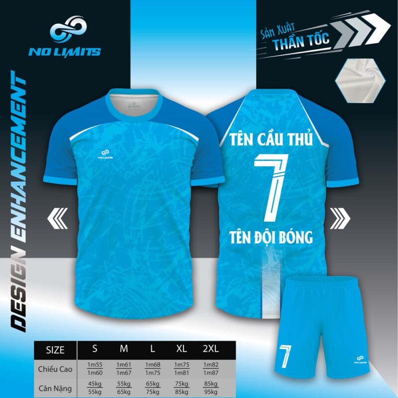 Mẫu Áo Đấu ENO - Màu Xanh Ya - 24/25