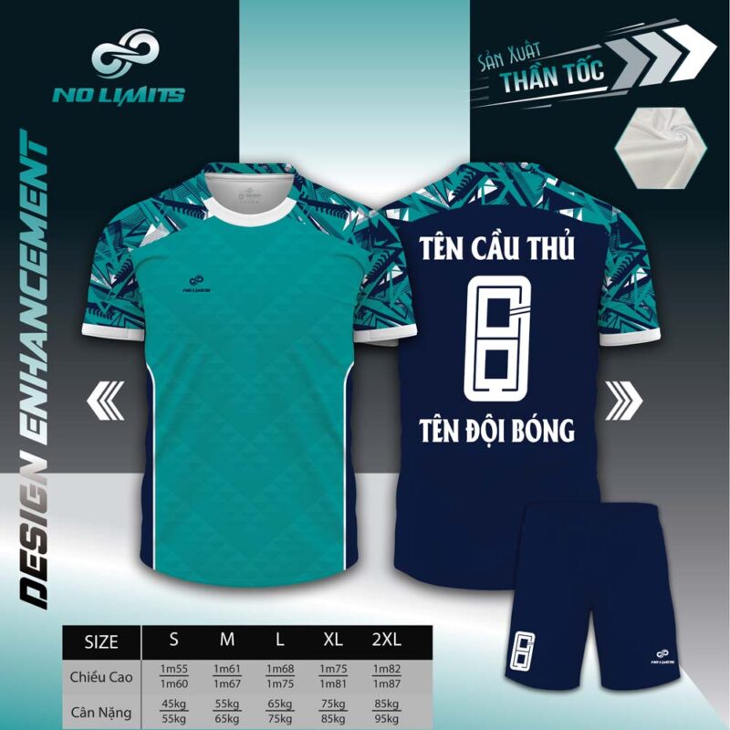 Mẫu Áo Đấu HKM - 03 - Màu Xanh Real- 24/25