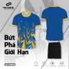 Bộ Quần Áo Bóng Chuyền - 000065 Màu Xanh Bích Phối Vàng Đẹp