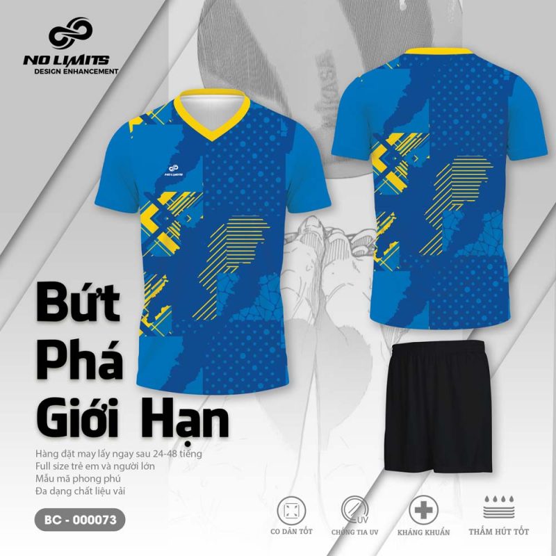 Bộ Quần Áo Bóng Chuyền - 000073 Màu Xanh