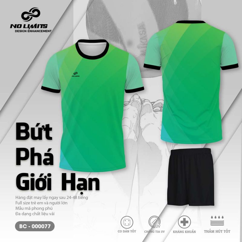 Bộ Quần Áo Bóng Chuyền - 000077 Màu Xanh Lá