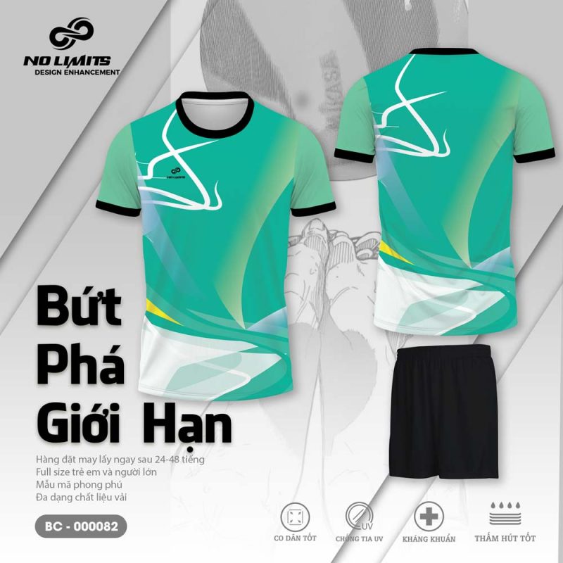 Bộ Quần Áo Bóng Chuyền - 000082 Màu Xanh