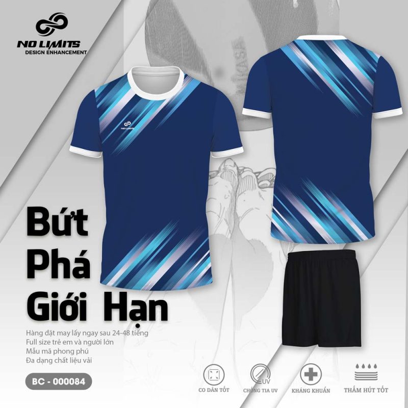 Bộ Quần Áo Bóng Chuyền - 000084 Màu Xanh
