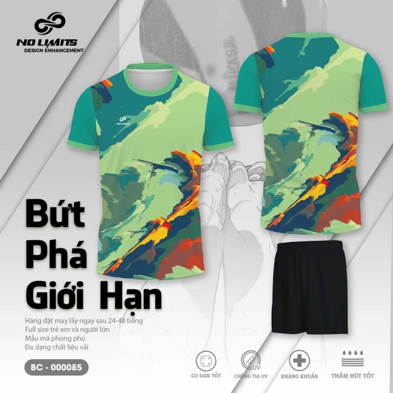 Bộ Quần Áo Bóng Chuyền - 000085 Màu Xanh Lá